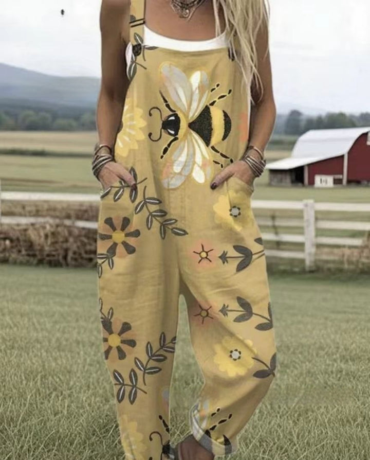 Cher - Comfortable printed overalls