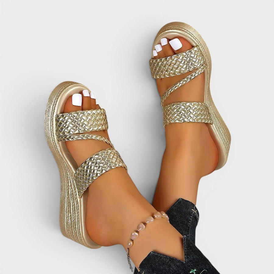 Simone™ | Elegant Comfort Platform Sandals