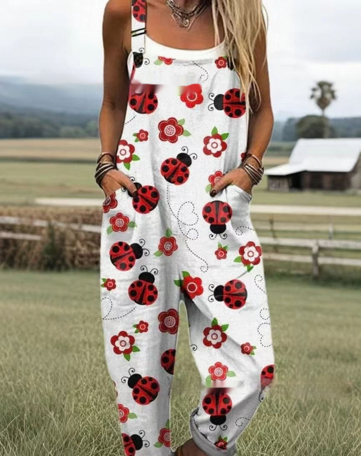 Cher - Comfortable printed overalls