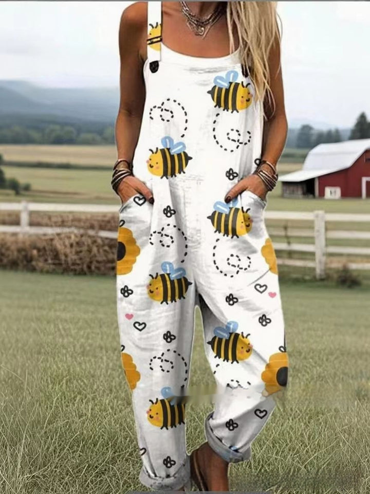 Cher - Comfortable printed overalls
