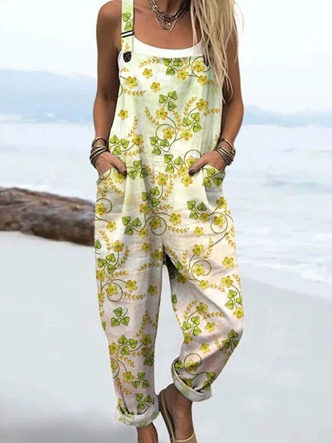 Cher - Comfortable printed overalls