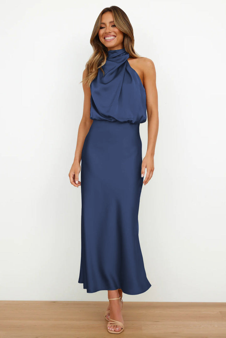 Violette™ | Halter Neck Midi Dress