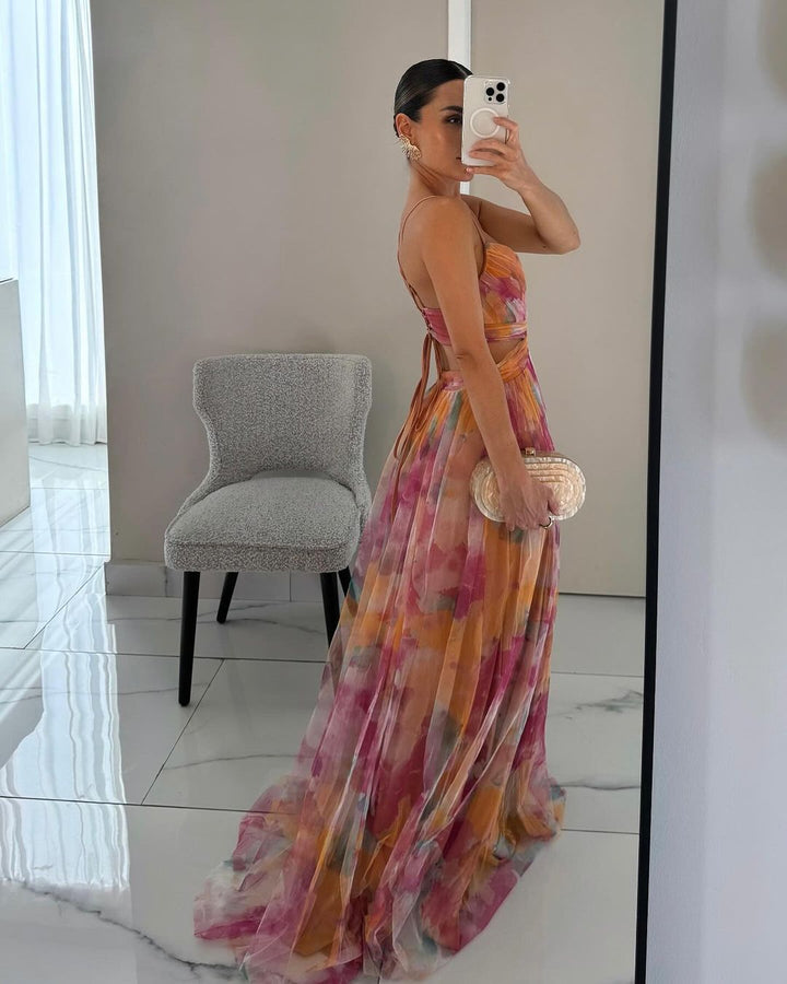 Giselle™ | Enchanting maxi dress with a floral print