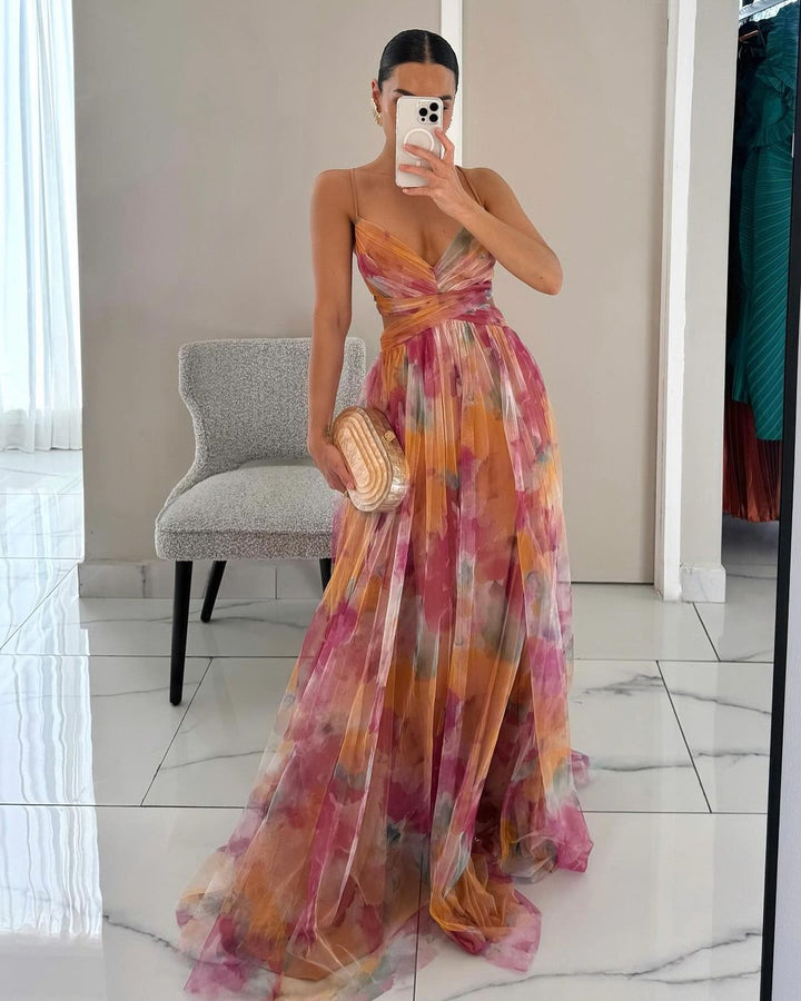 Giselle™ | Enchanting maxi dress with a floral print