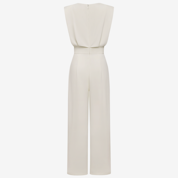 Aria - Belted Fluid Jumpsuit