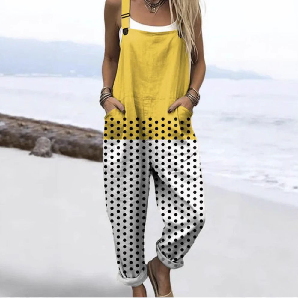 Cher - Comfortable printed overalls