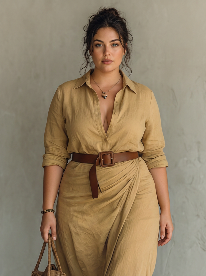 Florence™ | Timeless Belted Maxi Dress