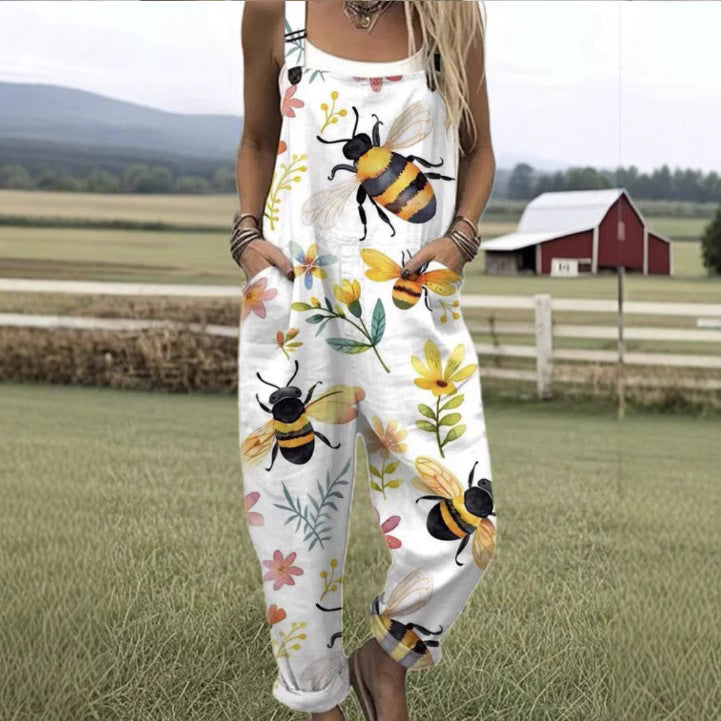 Cher - Comfortable printed overalls