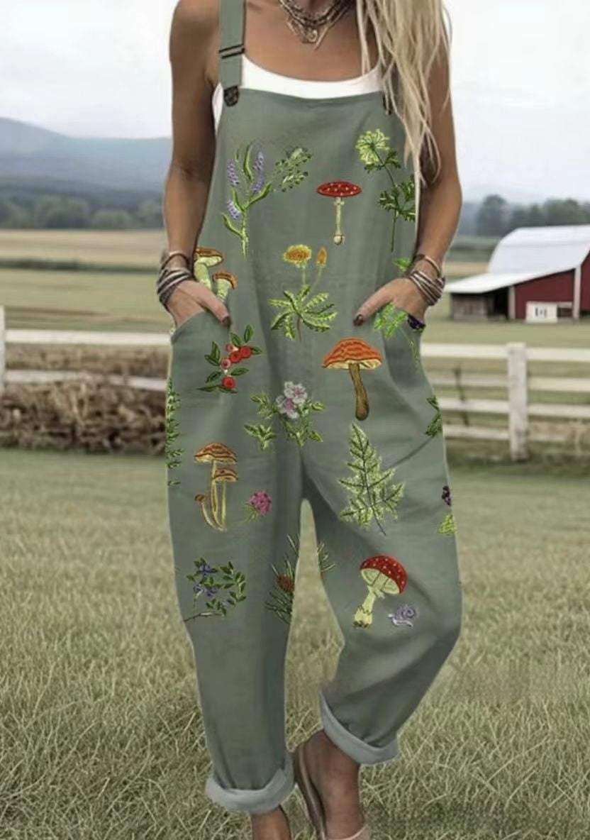 Cher - Comfortable printed overalls
