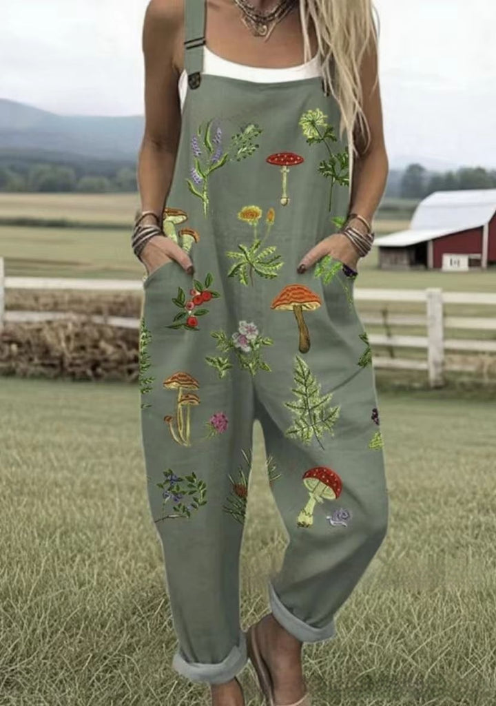 Cher - Comfortable printed overalls
