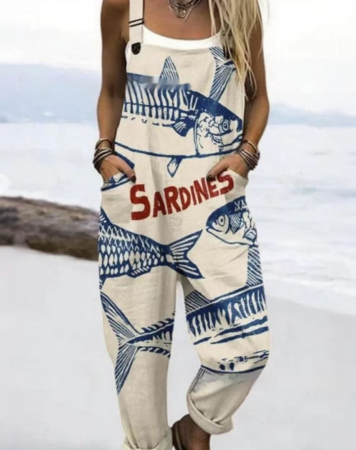 Cher - Comfortable printed overalls