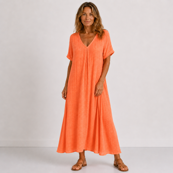 Violette | Relaxed V-Neck Maxi Dress
