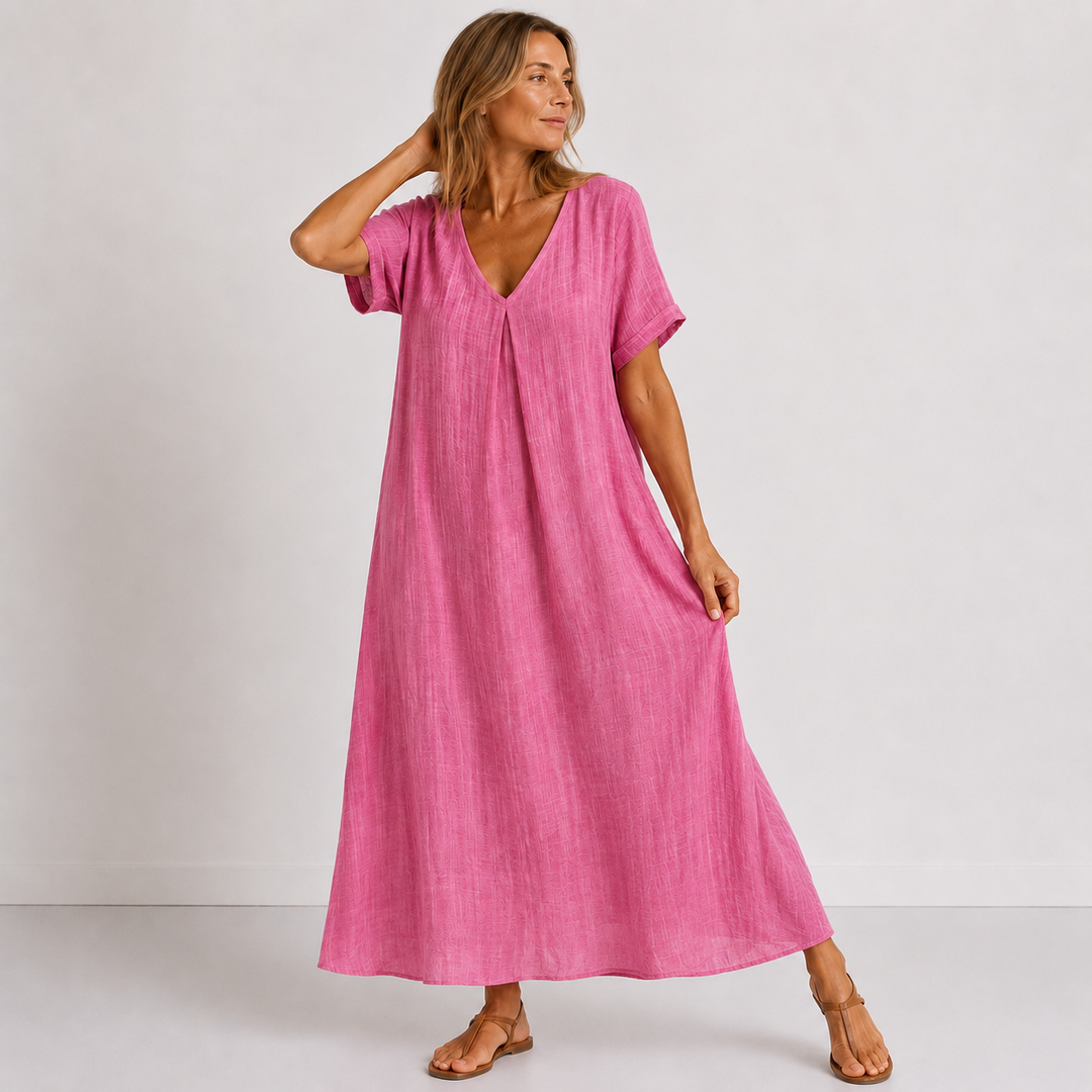 Violette | Relaxed V-Neck Maxi Dress