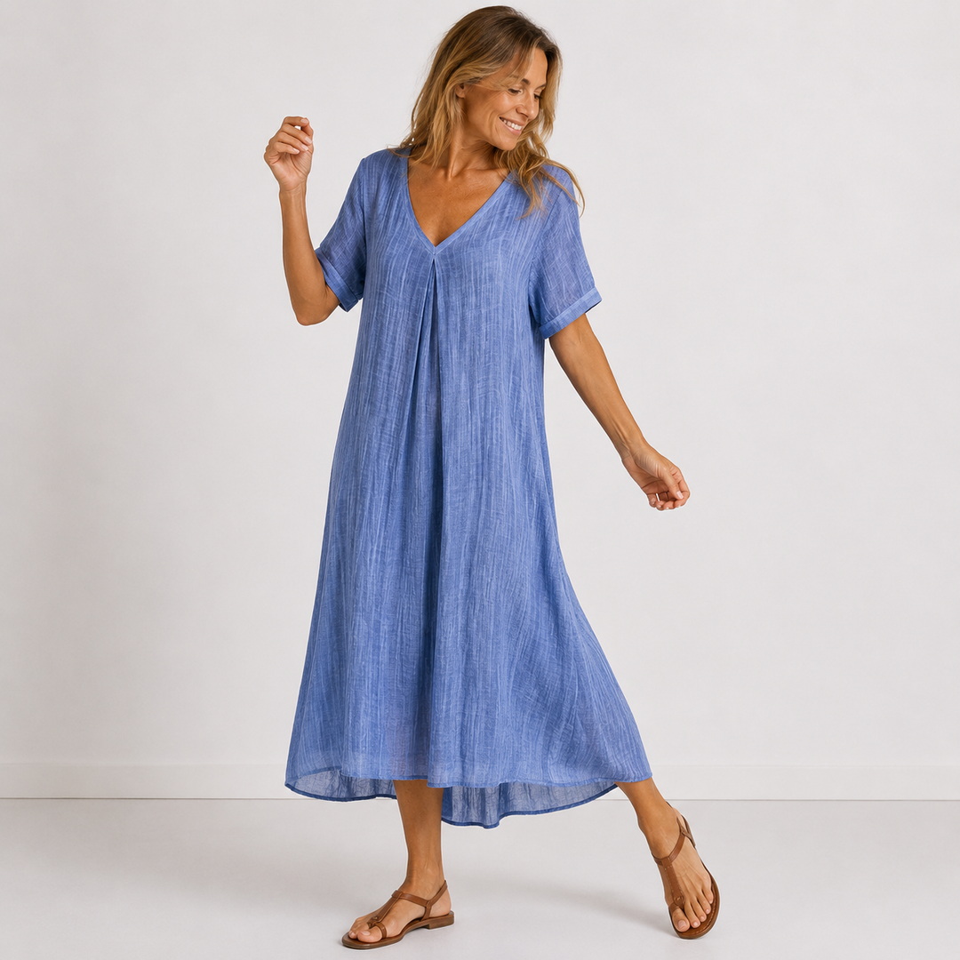 Violette | Relaxed V-Neck Maxi Dress