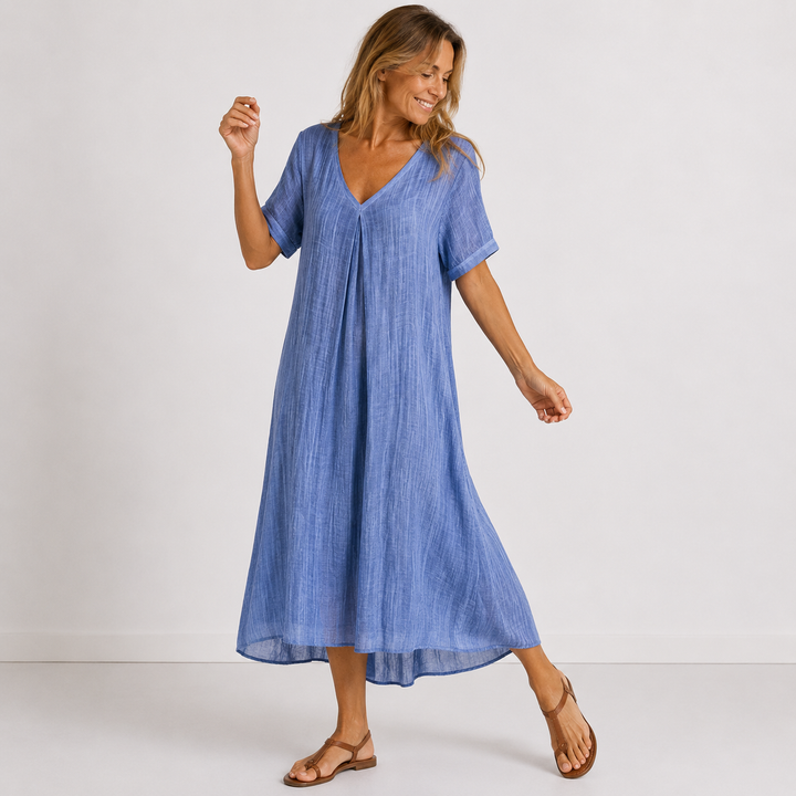 Violette | Relaxed V-Neck Maxi Dress