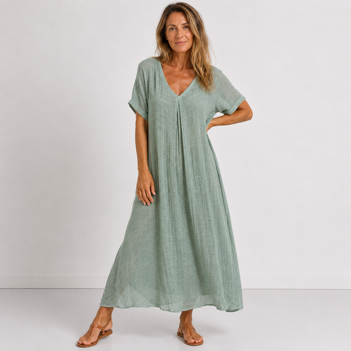 Violette | Relaxed V-Neck Maxi Dress