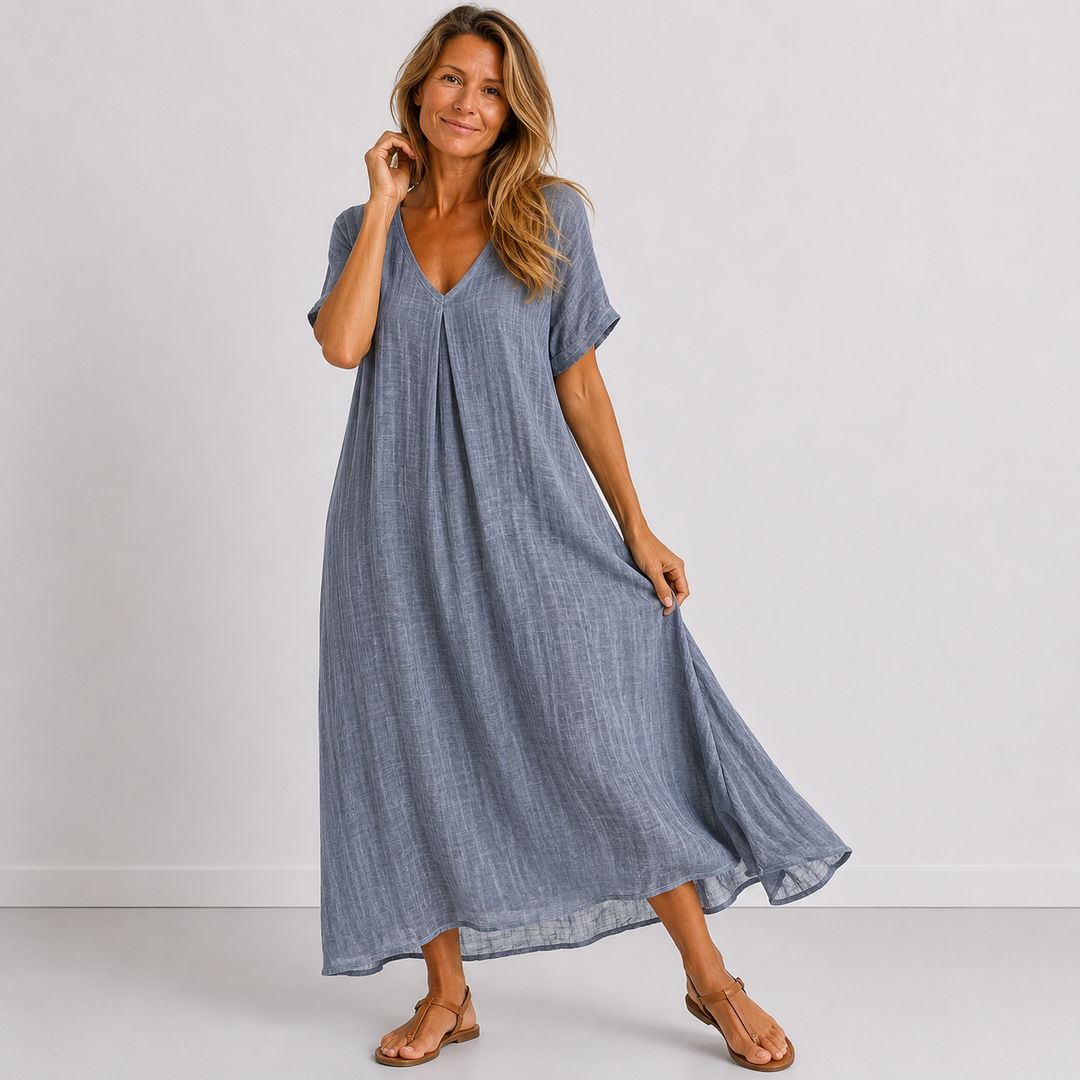 Violette | Relaxed V-Neck Maxi Dress