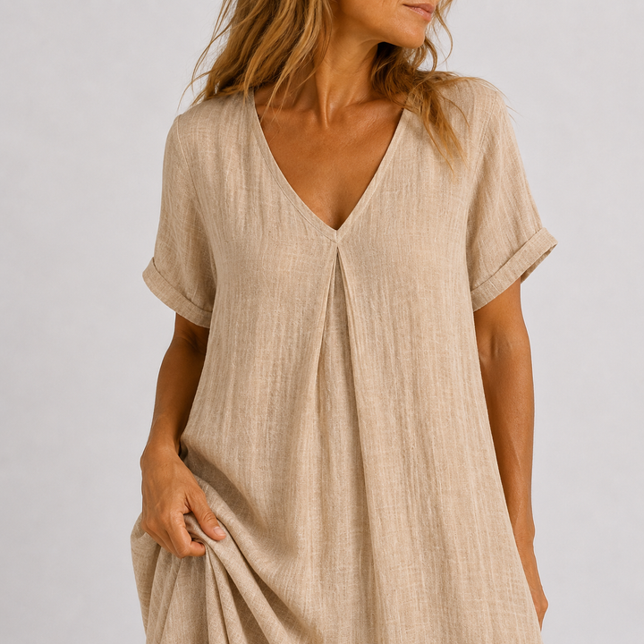 Violette | Relaxed V-Neck Maxi Dress