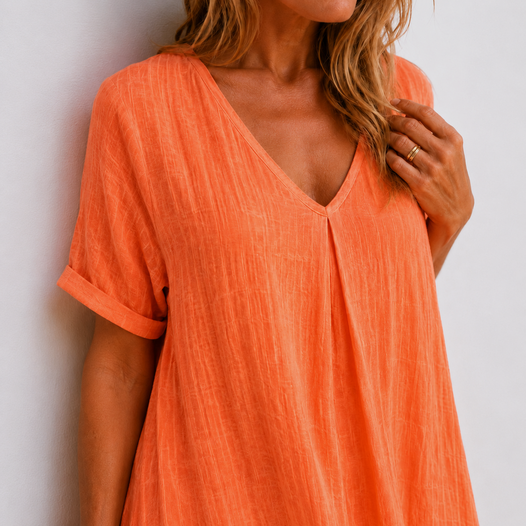 Violette | Relaxed V-Neck Maxi Dress