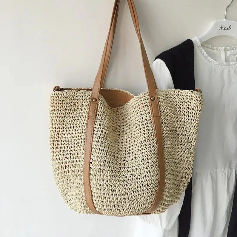 Mila™ – Eco Straw Beach Tote