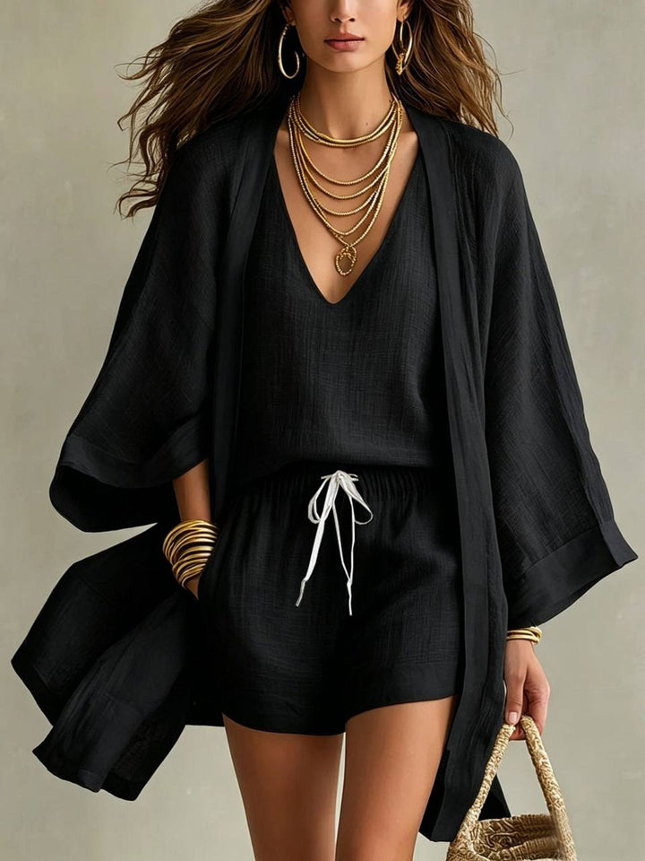 Celine | Linen Three-Piece Set