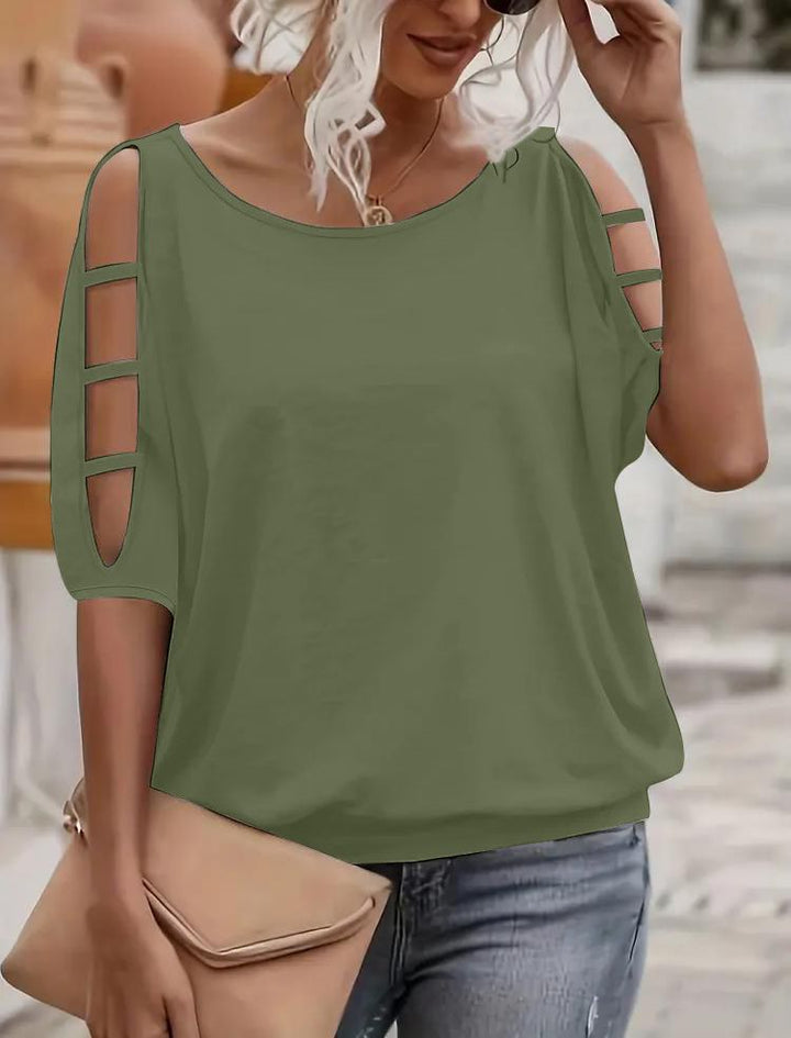 Adel Off-the-Shoulder Top with Cut-Out Details