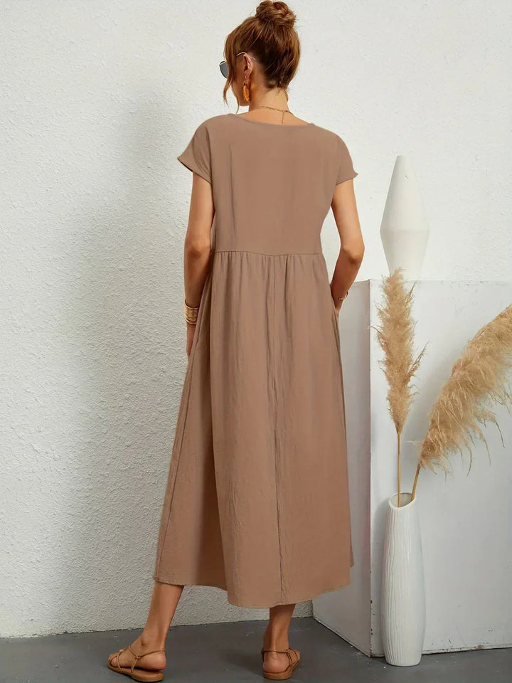 Gabrielle™ — Elegant Flowing Midi Dress