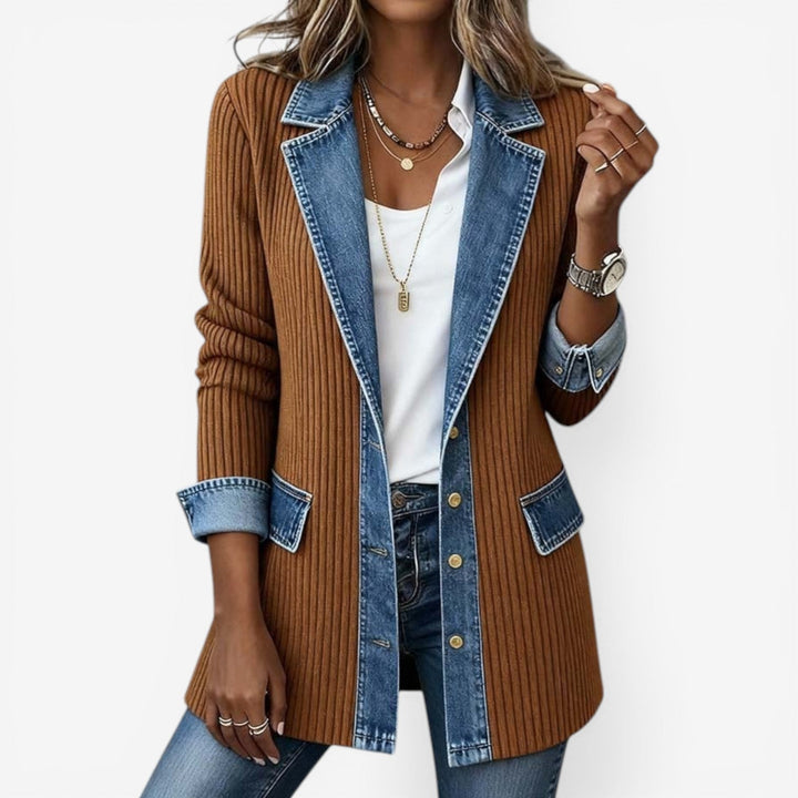 IVY  Soft denim cardigan