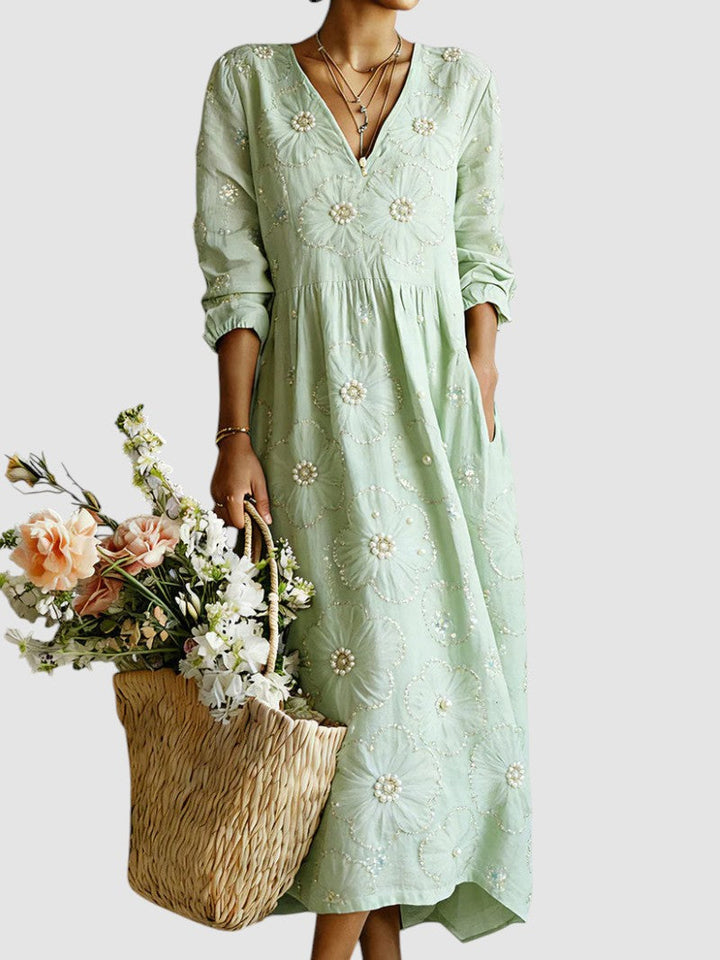 Lena | Floral Midi Dress