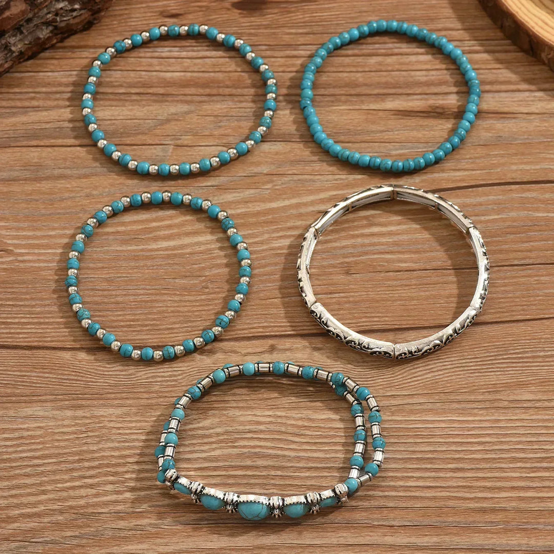 Maëlys™ | Turquoise Beaded Multi-Strand Bracelet