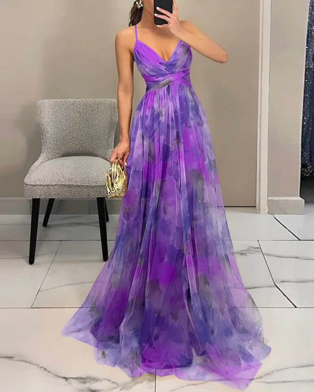 Giselle™ | Enchanting maxi dress with a floral print