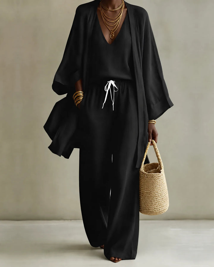 Tanisha | 3-piece Linen Look Set