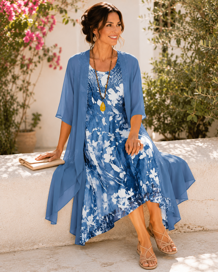 Olivia | Floral Breeze Layered Dress