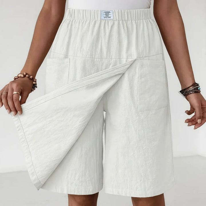 Rosalie™ | Elastic Waist Skort with Generous Pockets
