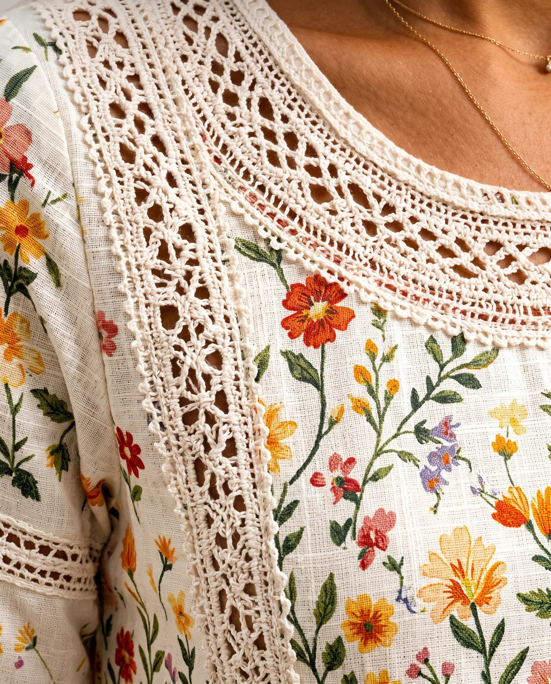 Wildflower Meadow Charm Midi Dress